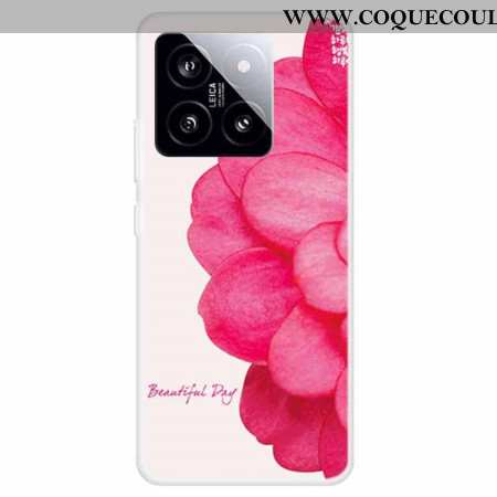 Coque Xiaomi 14 Fleur Rose