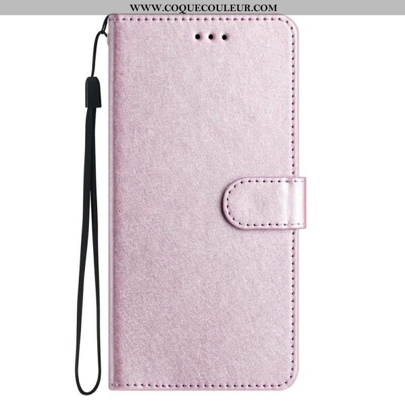 Housse Xiaomi 14T Pro Texture Soie à Lanière