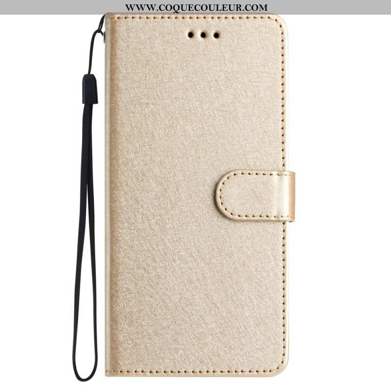 Housse Xiaomi 14T Texture Soie à Lanière