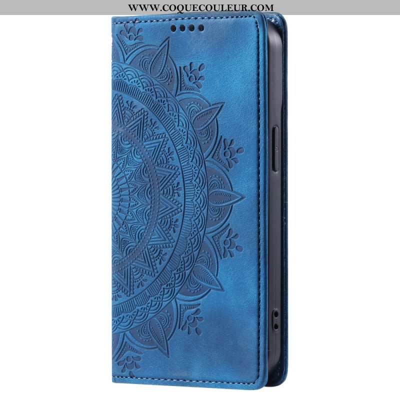 Flip Cover Xiaomi 14T Effet Daim Mandala