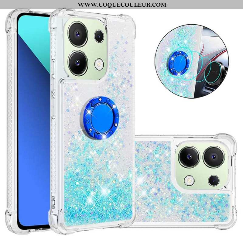 Coque Xiaomi Redmi Note 13 4G Anneau-Support Paillettes