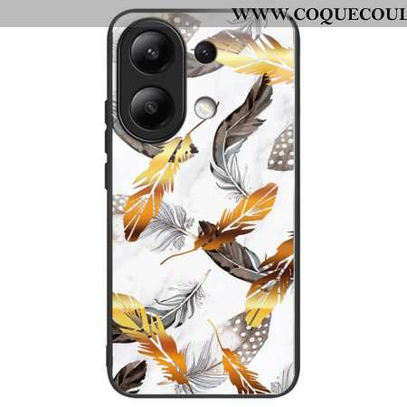 Coque Xiaomi Redmi Note 13 4G Verre Trempé Feuilles dorées