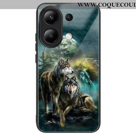 Coque Xiaomi Redmi Note 13 4G Verre Trempé Motif Loups