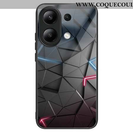 Coque Xiaomi Redmi Note 13 4G Verre Trempé Triangles Noirs