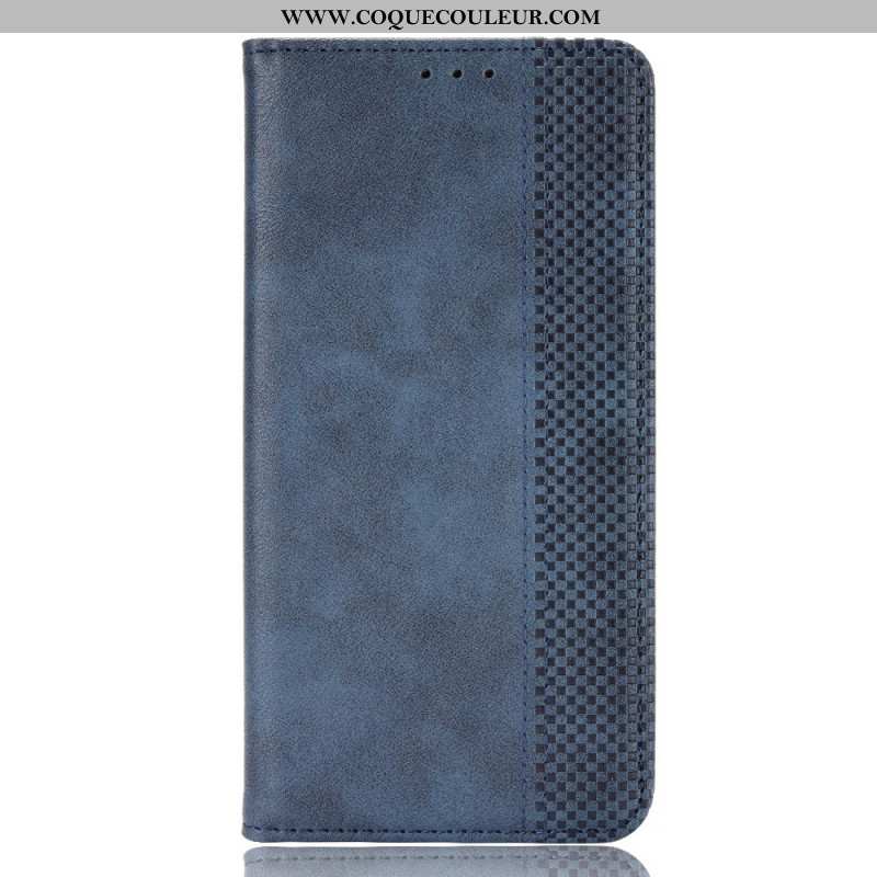 Flip Cover Xiaomi Redmi Note 13 4G Simili Cuir Vintage