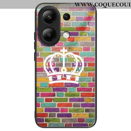 Coque Xiaomi Redmi Note 13 4G Verre Trempé Mur Coloré