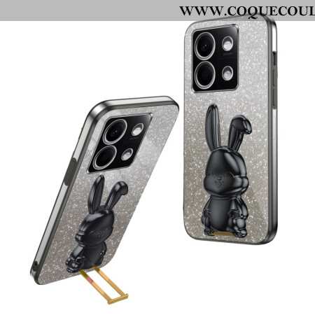 Coque Xiaomi Redmi Note 13 4G Lapin Support Noir