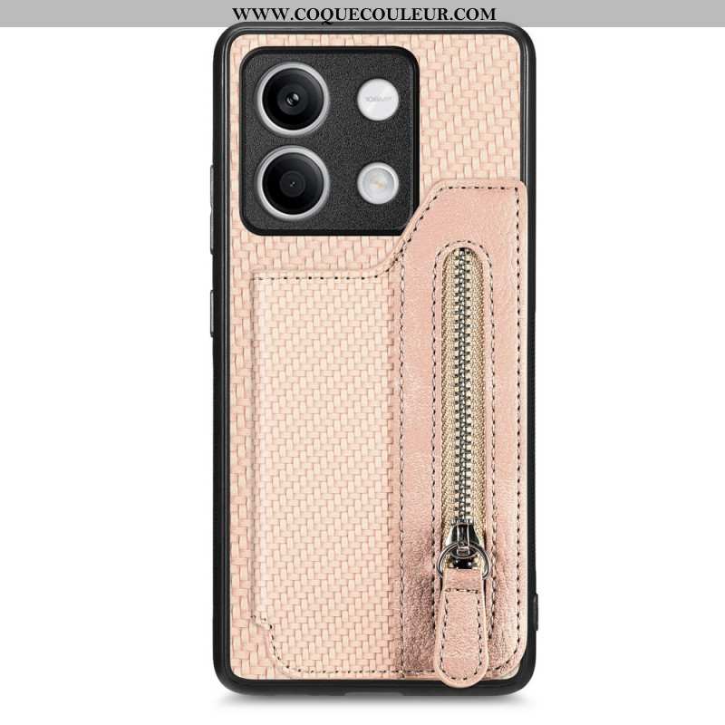 Coque Xiaomi Redmi Note 13 4G Fibre Carbone Porte-Monnaie