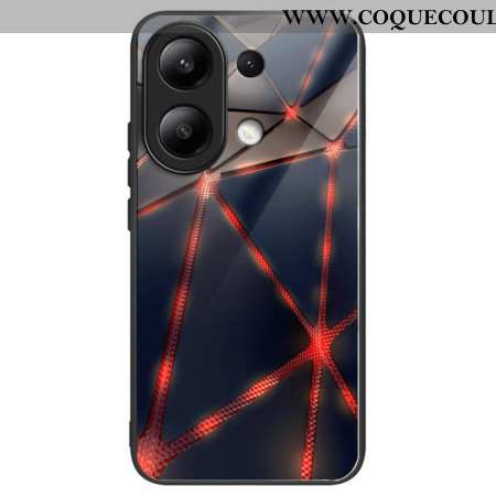 Coque Xiaomi Redmi Note 13 4G Verre Trempé Triangles Rouges