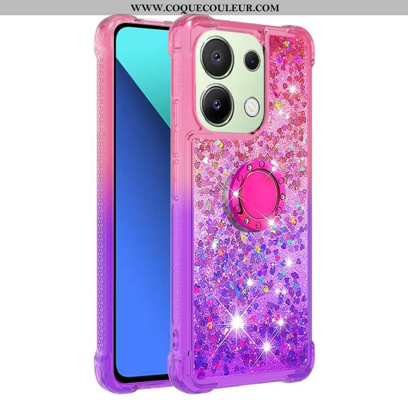 Coque Xiaomi Redmi Note 13 4G Paillettes Anneau-Support