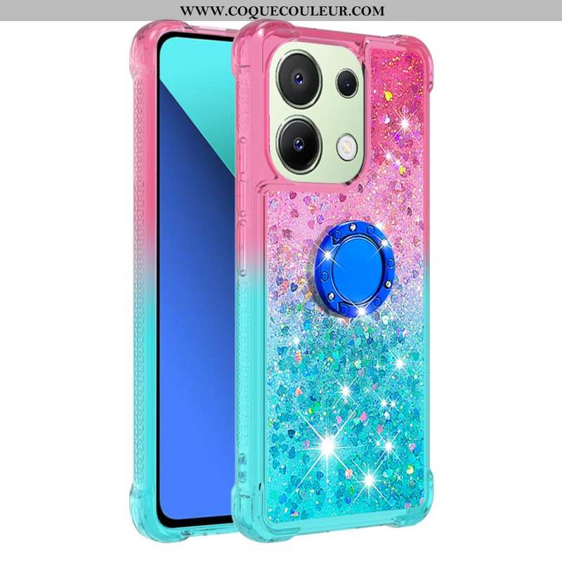 Coque Xiaomi Redmi Note 13 4G Paillettes Anneau-Support