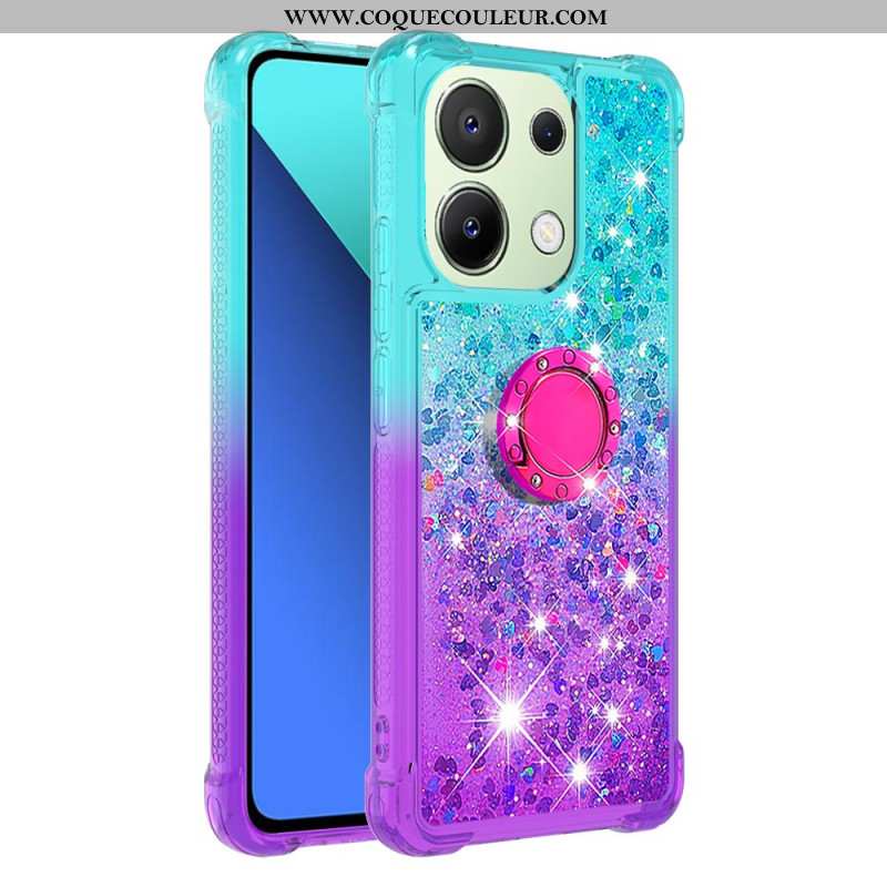 Coque Xiaomi Redmi Note 13 4G Paillettes Anneau-Support