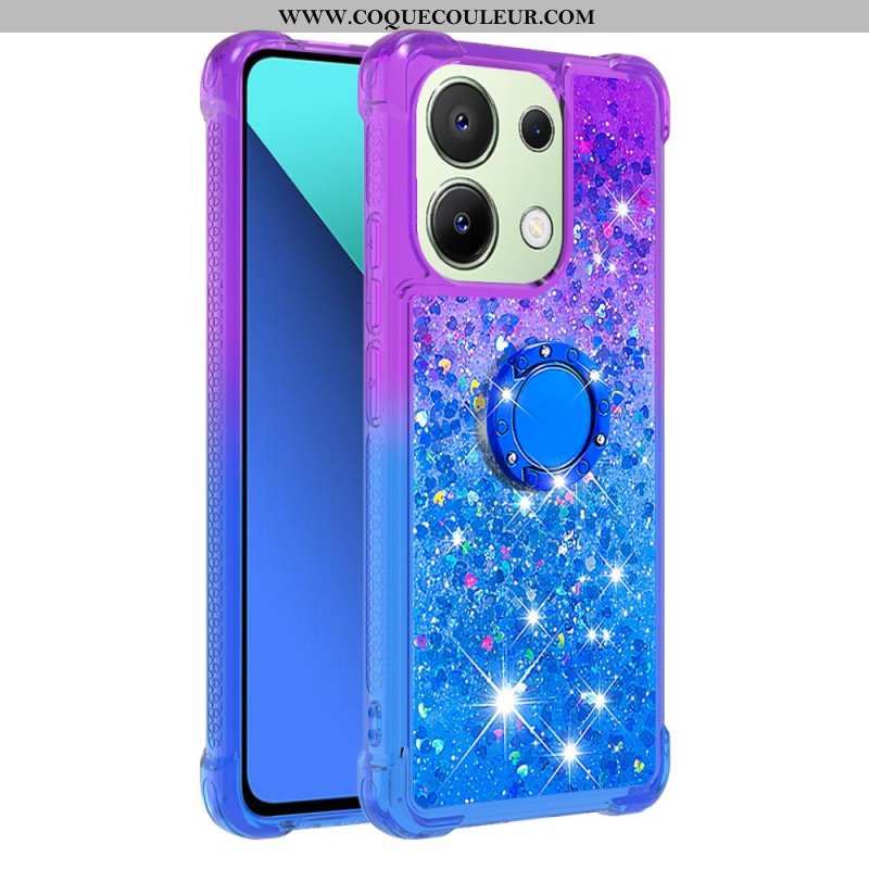 Coque Xiaomi Redmi Note 13 4G Paillettes Anneau-Support