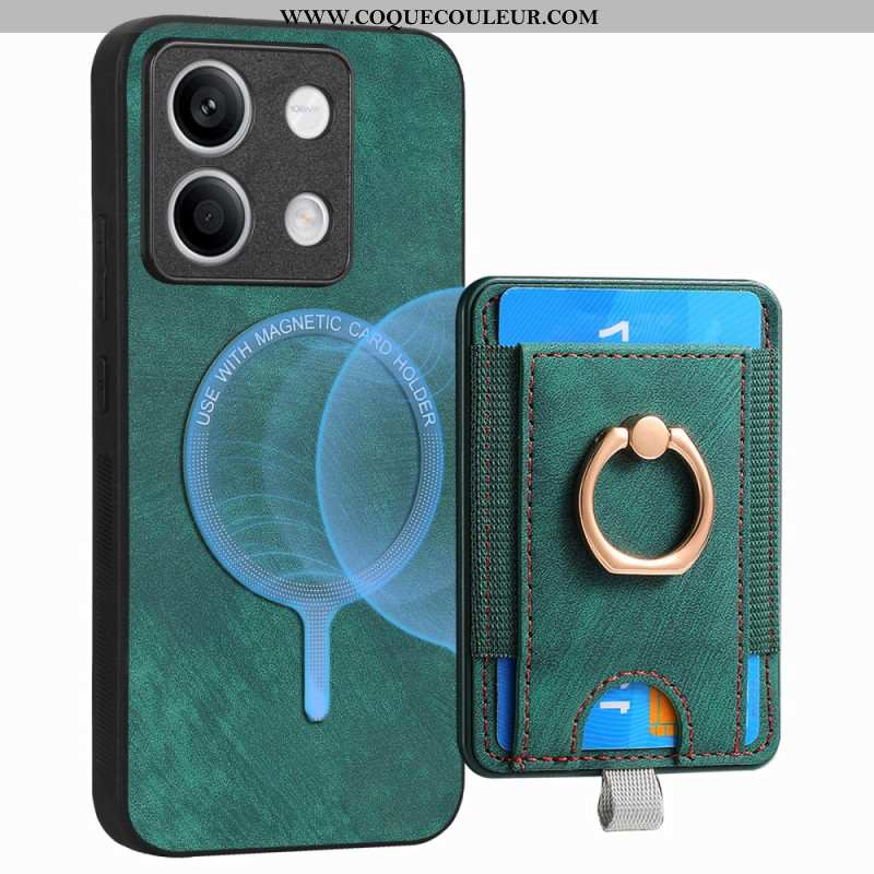 Coque Xiaomi Redmi Note 13 4G Porte-Carte Amovible et Anneau