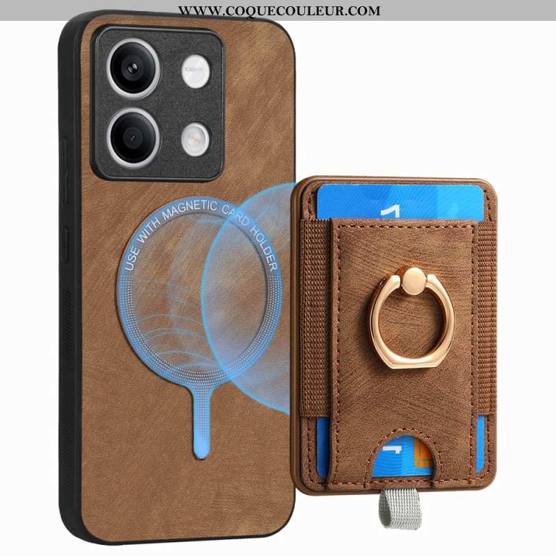 Coque Xiaomi Redmi Note 13 4G Porte-Carte Amovible et Anneau