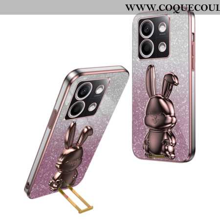 Coque Xiaomi Redmi Note 13 4G Lapin Support Rose