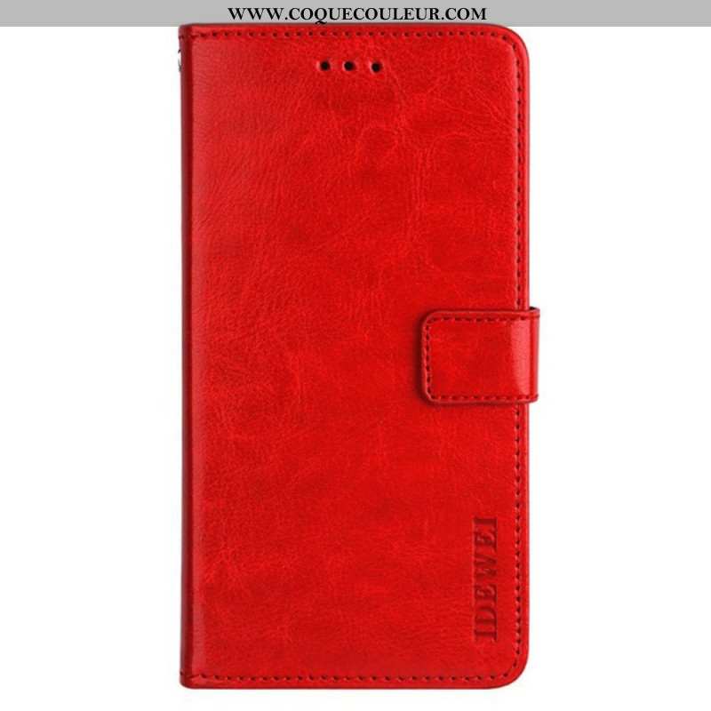 Housse Xiaomi Redmi Note 13 4G Simili Cuir IDEWEI