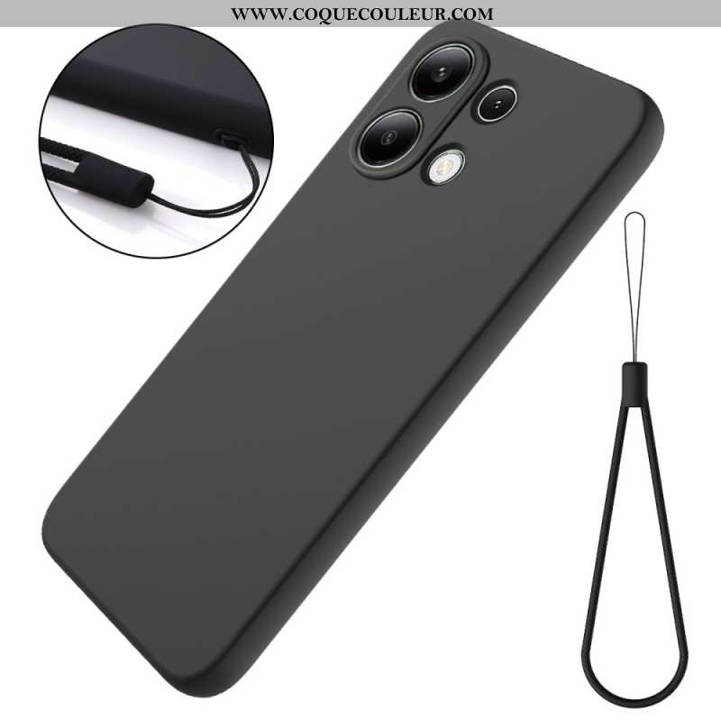 Coque Xiaomi Redmi Note 13 4G Silicone Liquide à Lanière