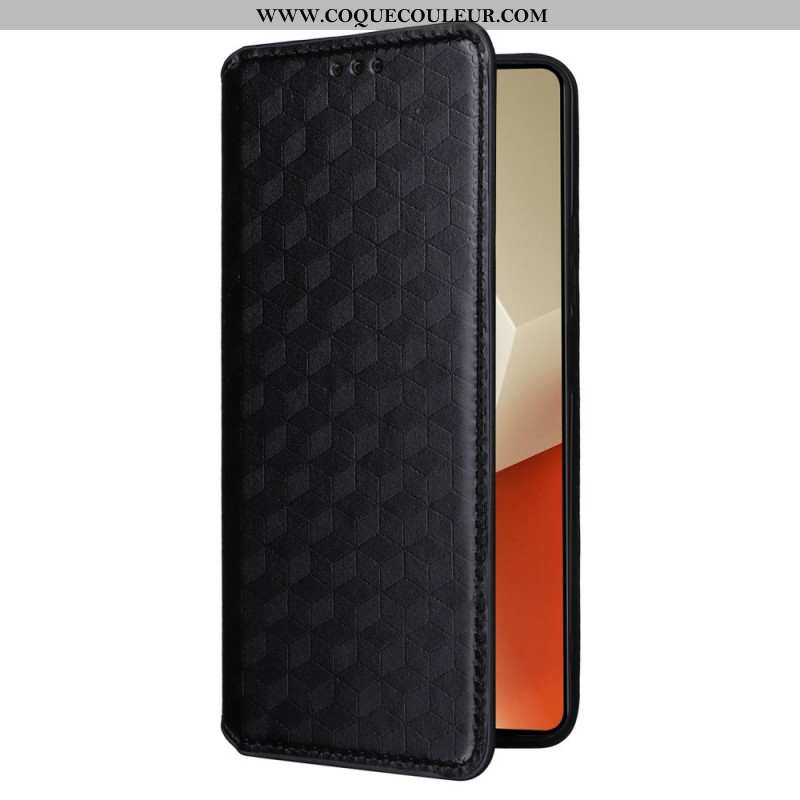 Flip Cover Xiaomi Redmi Note 13 5G Cubes 3D