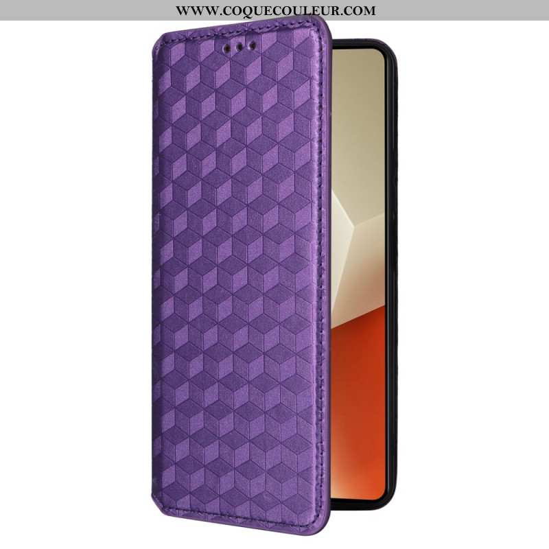 Flip Cover Xiaomi Redmi Note 13 5G Cubes 3D