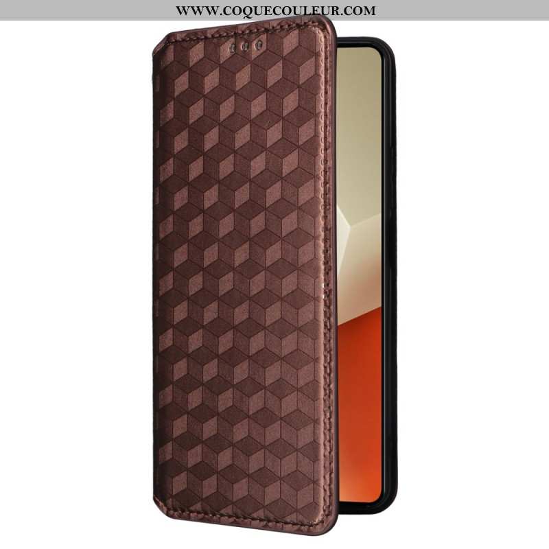 Flip Cover Xiaomi Redmi Note 13 5G Cubes 3D