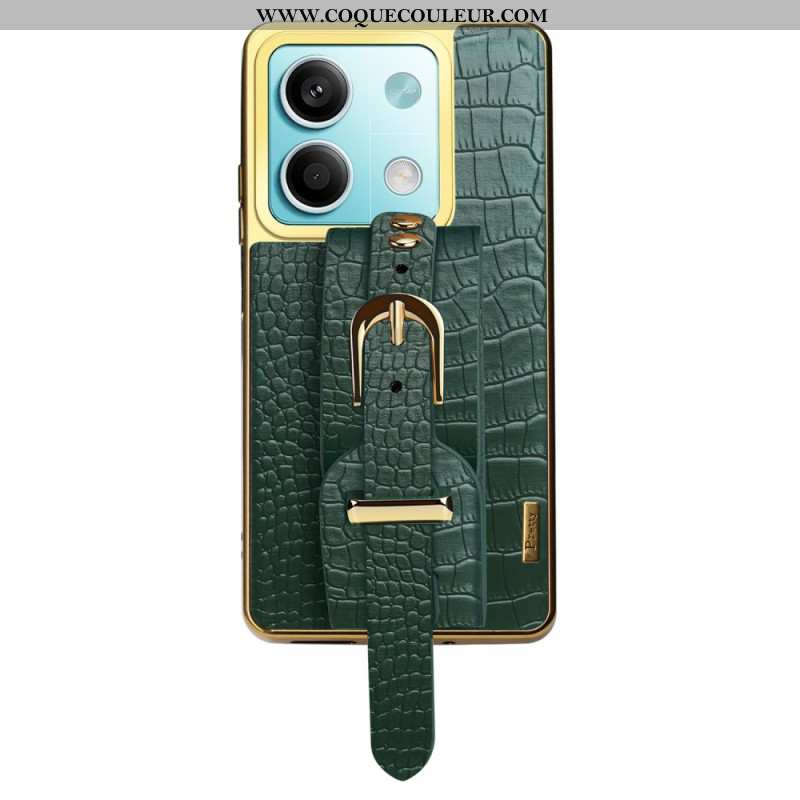 Coque Xiaomi Redmi Note 13 5G Design Bracelet et Texture Crocodile