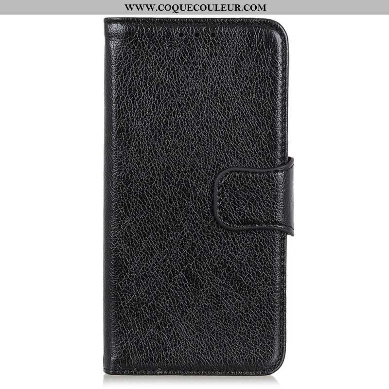 Housse Xiaomi Redmi Note 13 5G Cuir Fendu Texture Nappa