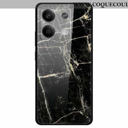 Coque Xiaomi Redmi Note 13 5G Verre Trempé Motif Noir Platine