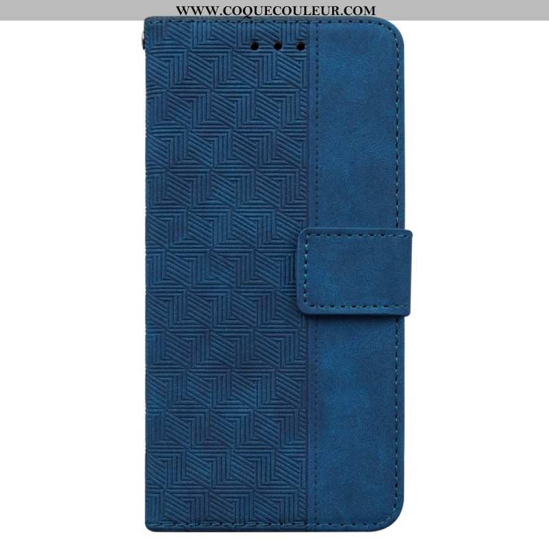 Housse Xiaomi Redmi Note 13 5G Motif Tissé à Lanière