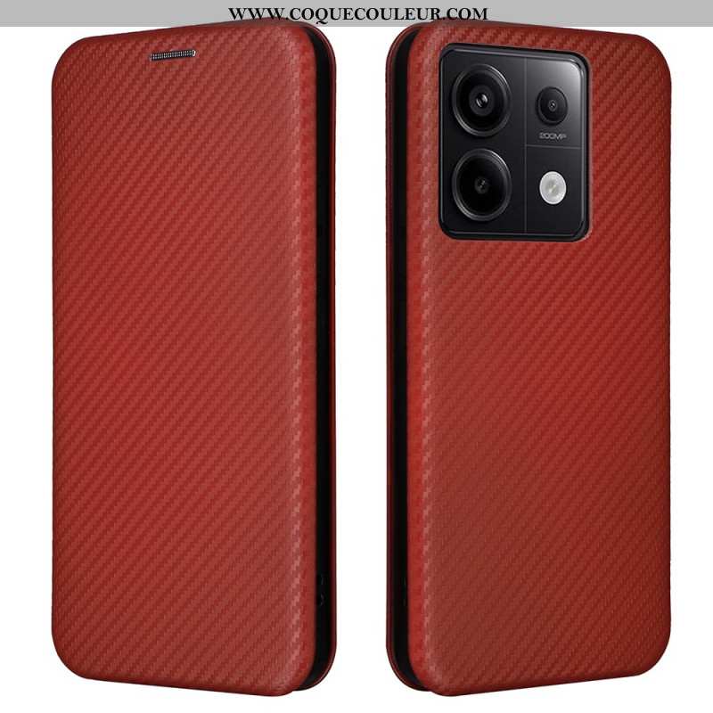 Flip Cover Xiaomi Redmi Note 13 5G Fibre Carbone