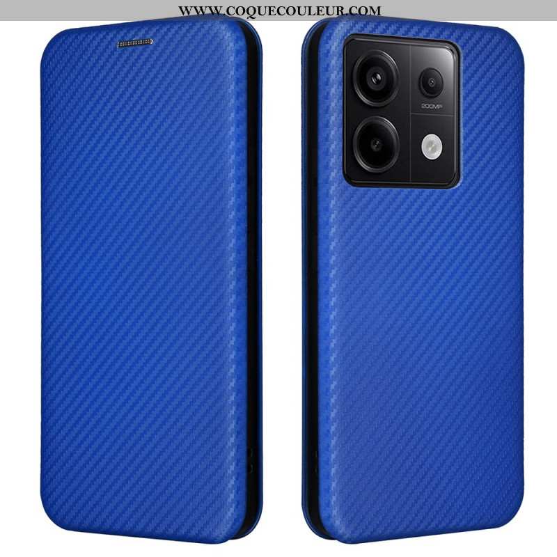 Flip Cover Xiaomi Redmi Note 13 5G Fibre Carbone