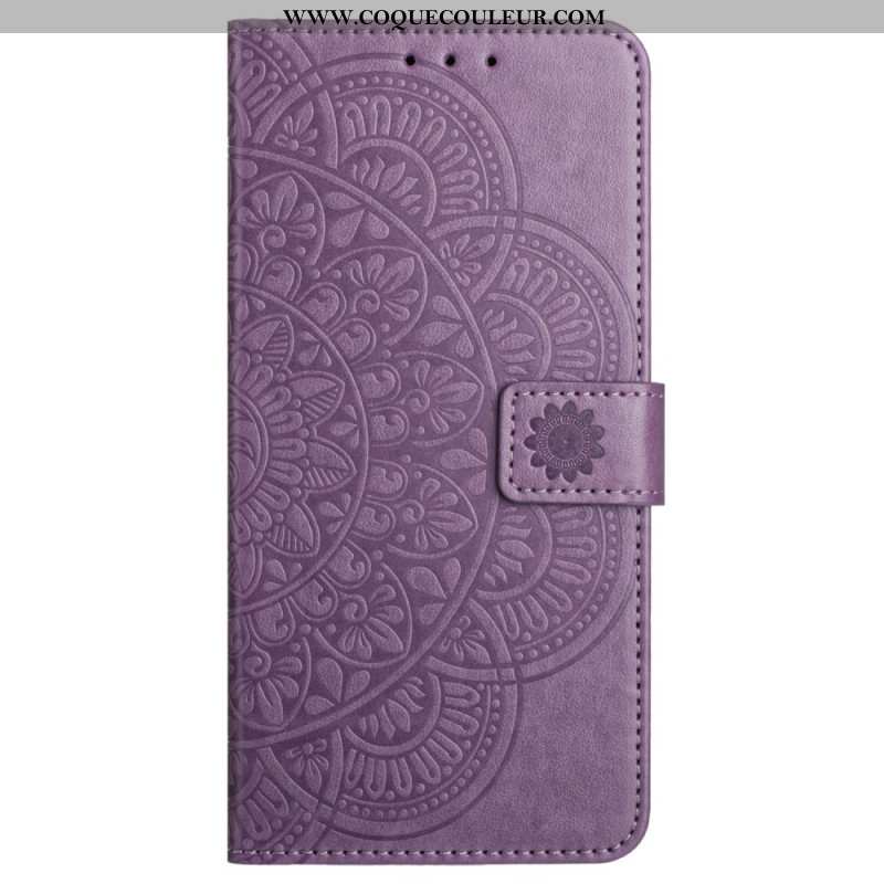 Housse Xiaomi Redmi Note 13 5G Impression Mandala avec Lanière