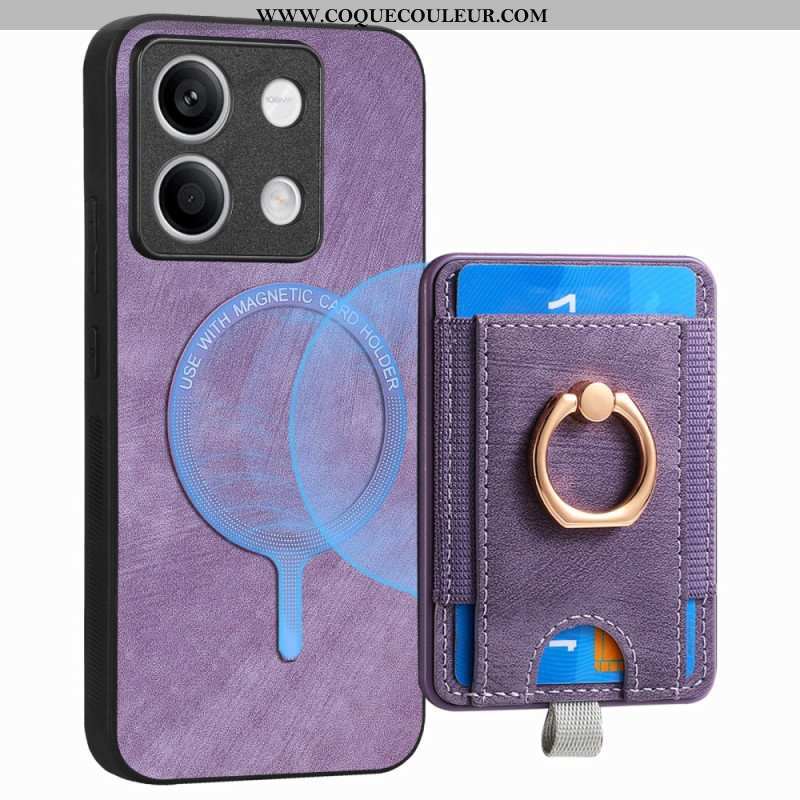 Coque Xiaomi Redmi Note 13 5G Porte-Cartes Détachable et Anneau