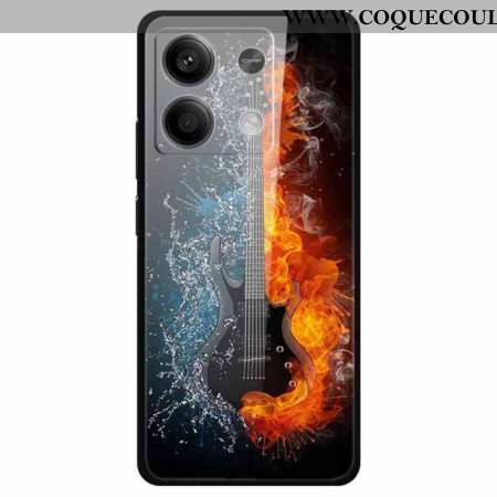 Coque Xiaomi Redmi Note 13 5G Verre Trempé Guitare de Glace et de Feu