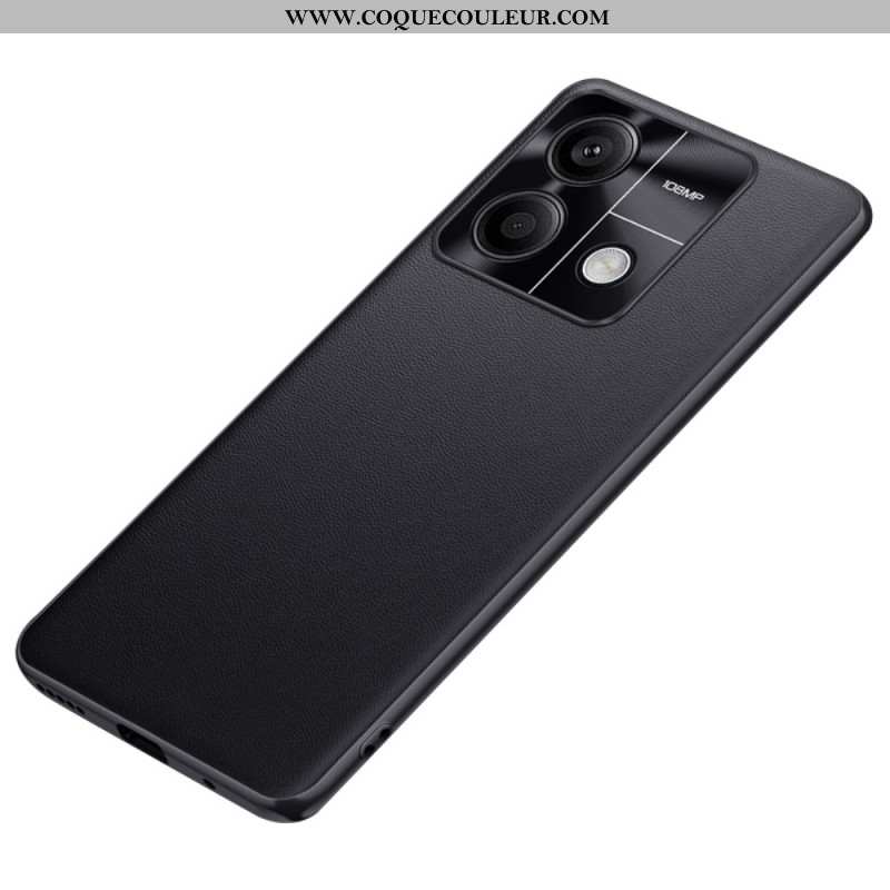 Coque Xiaomi Redmi Note 13 5G Effet Cuir Texturé