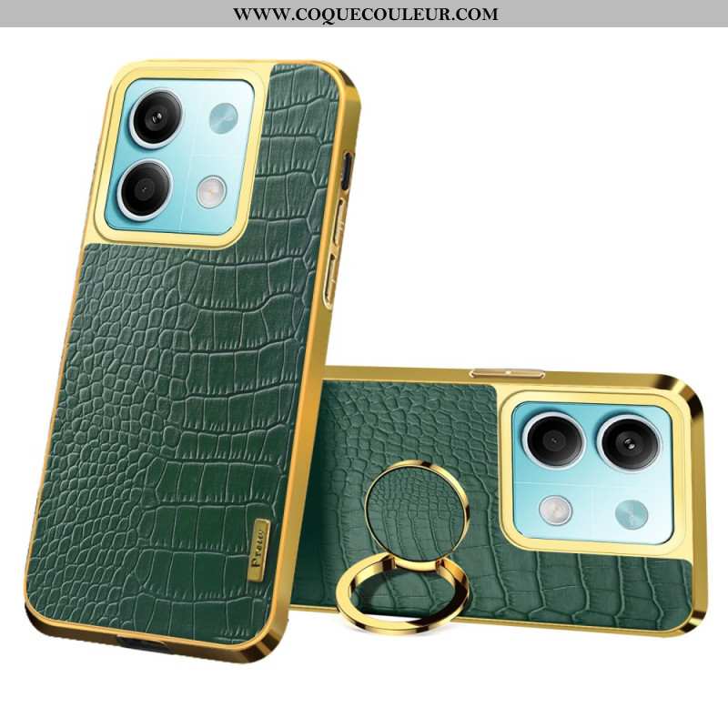 Coque Xiaomi Redmi Note 13 5G Style Crocodile Anneau-Support