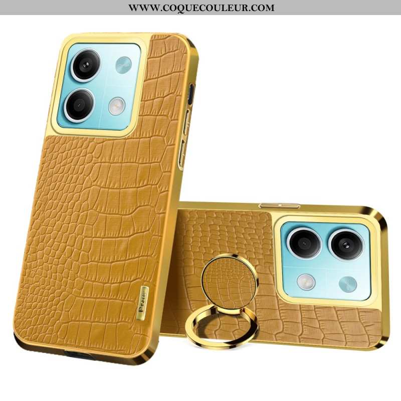 Coque Xiaomi Redmi Note 13 5G Style Crocodile Anneau-Support