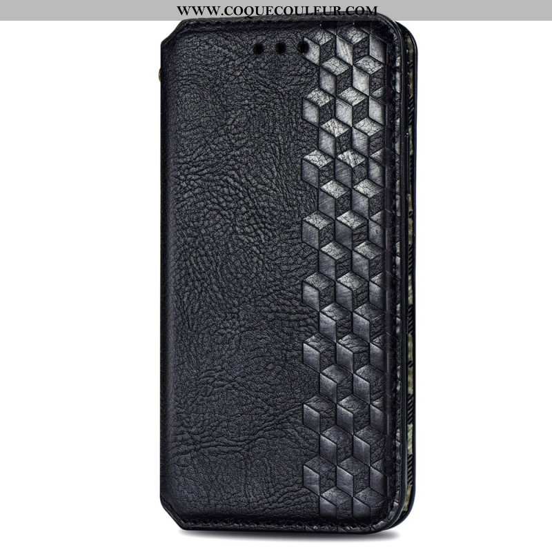 Flip Cover Xiaomi Redmi Note 13 5G Effet Cuir Vintage Losanges