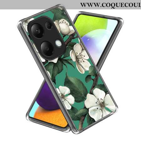 Coque Xiaomi Redmi Note 13 Pro 4G / Poco M6 Pro 4G Fleurs Blanches