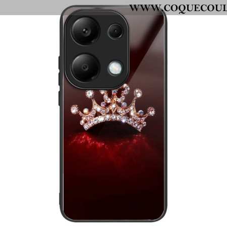 Coque Xiaomi Redmi Note 13 Pro 4G / Poco M6 Pro 4G Verre Trempé Couronne de Diamants