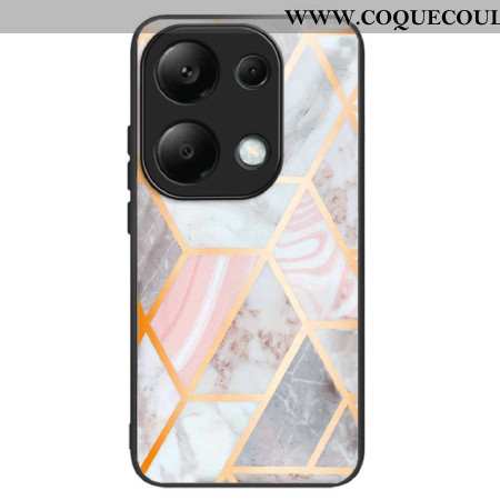 Coque Xiaomi Redmi Note 13 Pro 4G / Poco M6 Pro 4G Verre Trempé Marbre Rose