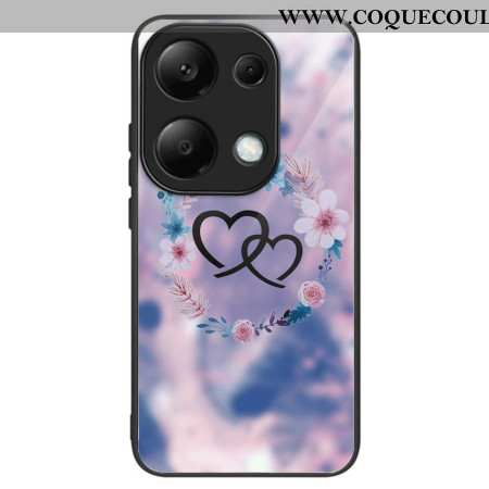 Coque Xiaomi Redmi Note 13 Pro 4G / Poco M6 Pro 4G Coque Verre Trempé Cœur à Cœur