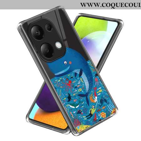 Coque Xiaomi Redmi Note 13 Pro 4G / Poco M6 Pro 4G Motif Baleine