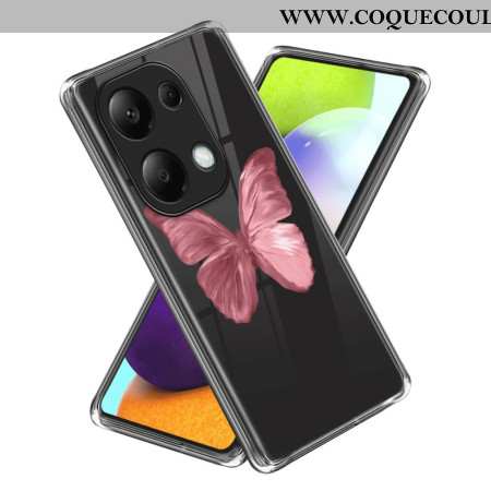 Coque Xiaomi Redmi Note 13 Pro 4G / Poco M6 Pro 4G Papillon Rose