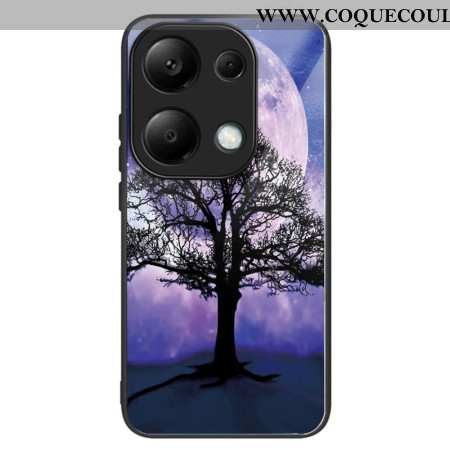 Coque Xiaomi Redmi Note 13 Pro 4G / Poco M6 Pro 4G Verre Trempé Arbre et Lune