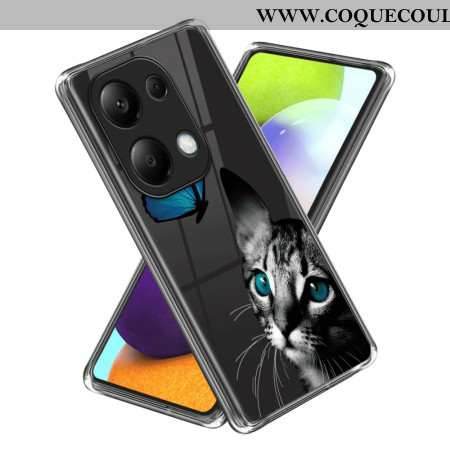 Coque Xiaomi Redmi Note 13 Pro 4G / Poco M6 Pro 4G Chat et Papillon