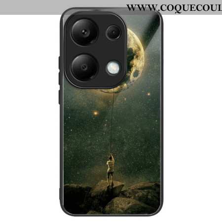 Coque Xiaomi Redmi Note 13 Pro 4G / Poco M6 Pro 4G Verre Trempé Homme à la Lune