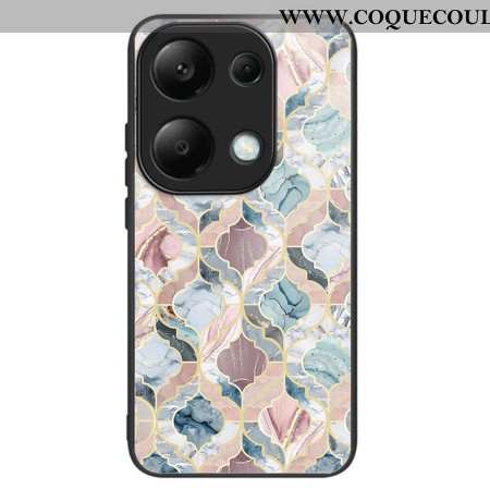 Coque Xiaomi Redmi Note 13 Pro 4G / Poco M6 Pro 4G Verre Trempé Tuiles Marbrées