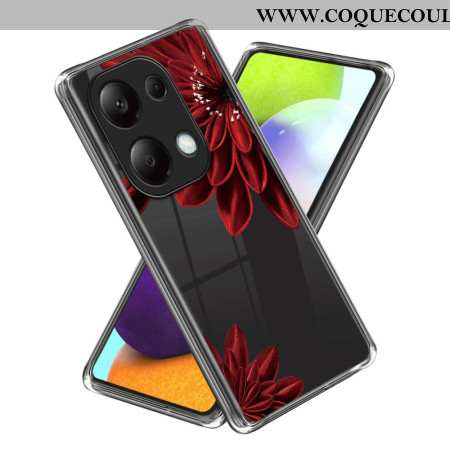 Coque Xiaomi Redmi Note 13 Pro 4G / Poco M6 Pro 4G Fleur rouge