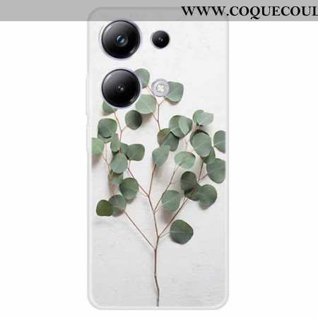 Coque Xiaomi Redmi Note 13 Pro 4G / Poco M6 Pro 4G Coque Motif Feuilles